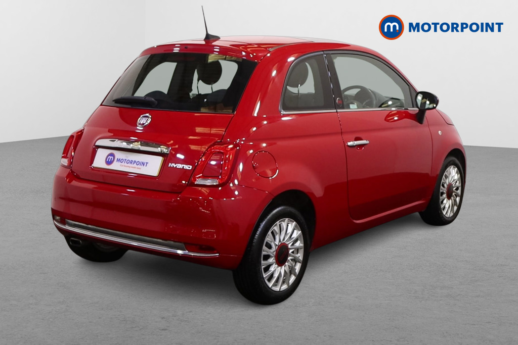 Fiat 500 RED Manual Petrol Hatchback - Stock Number (1603737) - Drivers side rear corner