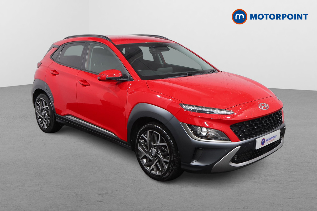 Hyundai Kona Premium Automatic Petrol-Electric Hybrid SUV - Stock Number (1583508) - Drivers side front corner