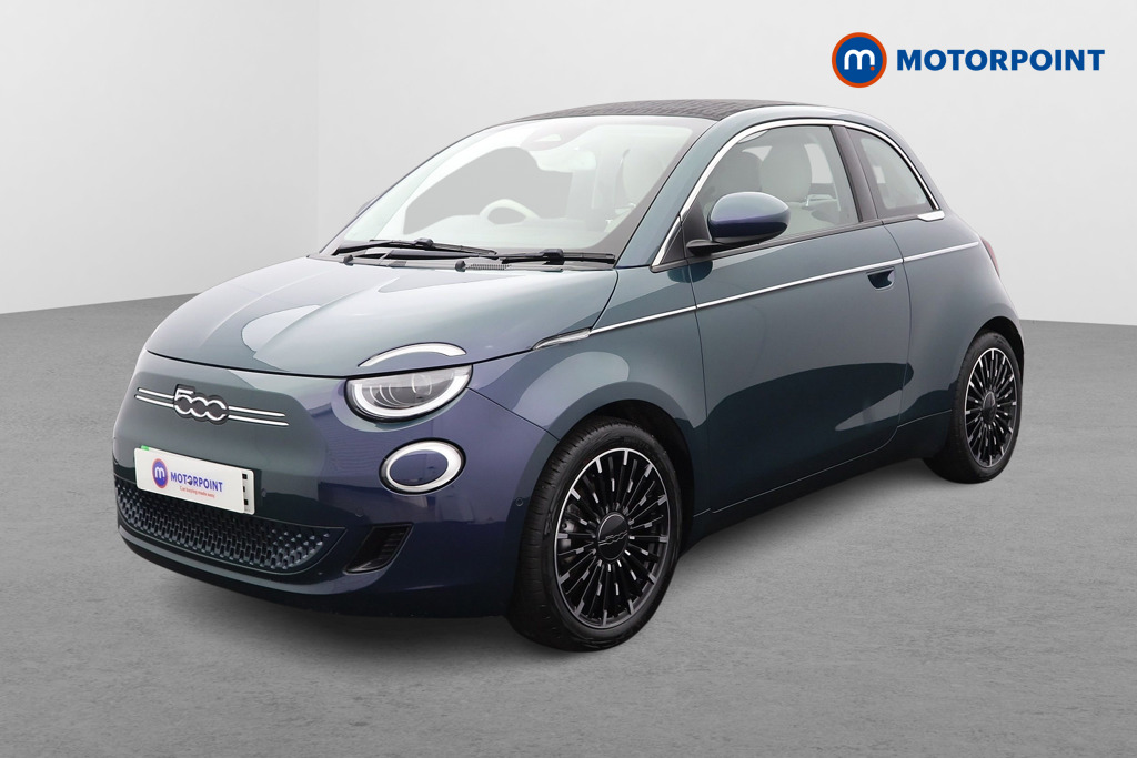 Fiat 500 La Prima Automatic Electric Convertible - Stock Number (1603045) - Passenger side front corner