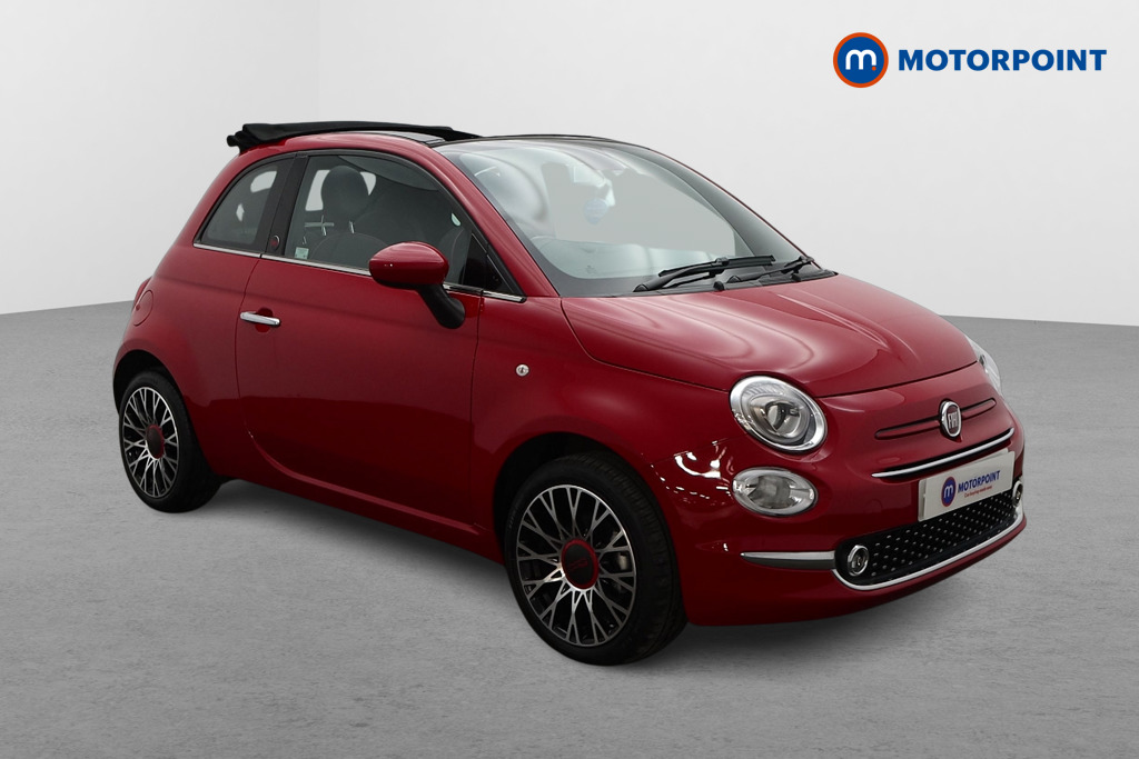 Fiat 500 RED Manual Petrol Convertible - Stock Number (1605554) - Drivers side front corner