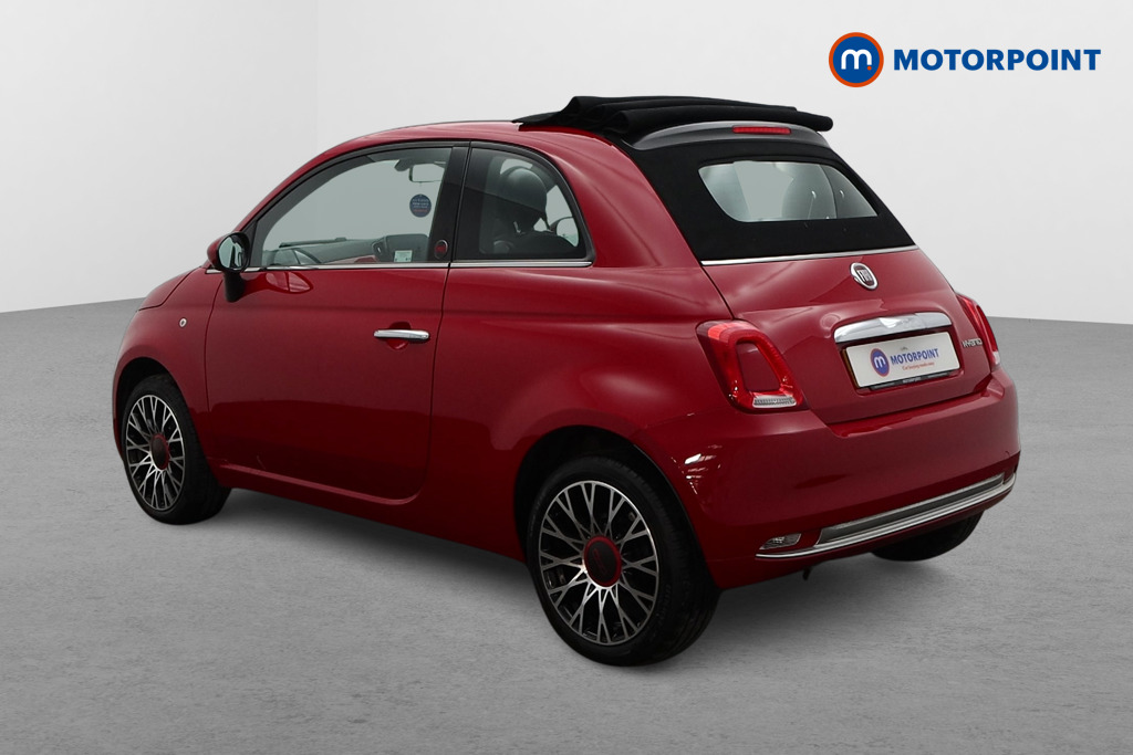 Fiat 500 RED Manual Petrol Convertible - Stock Number (1605554) - Passenger side rear corner
