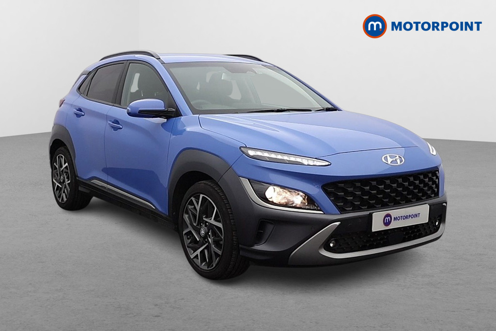 Hyundai Kona Premium Automatic Petrol-Electric Hybrid SUV - Stock Number (1604727) - Drivers side front corner