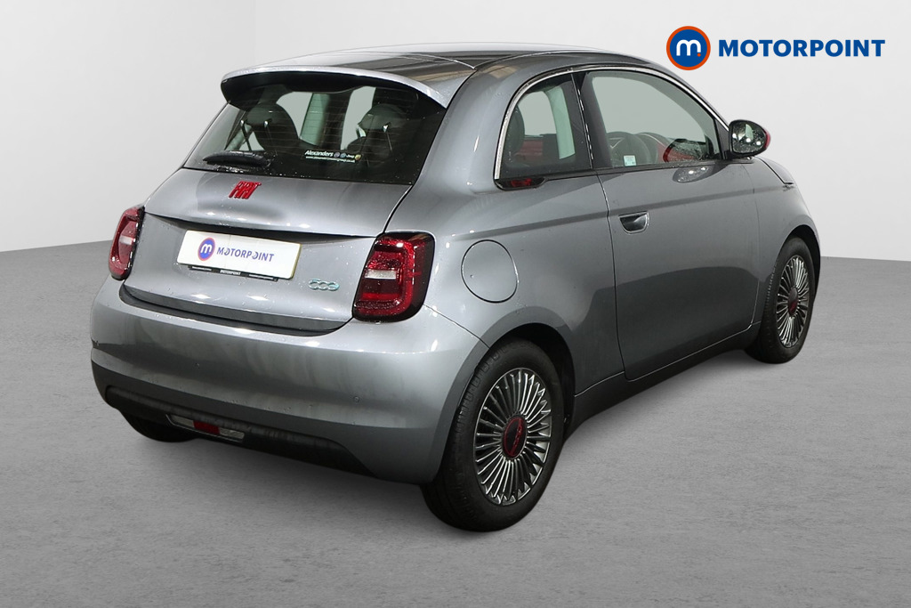 Fiat 500 RED Automatic Electric Hatchback - Stock Number (1604897) - Drivers side rear corner