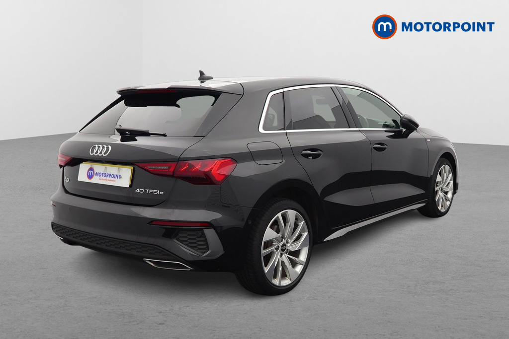 Audi A3 S Line Automatic Petrol Plug-In Hybrid Hatchback - Stock Number (1606667) - Drivers side rear corner