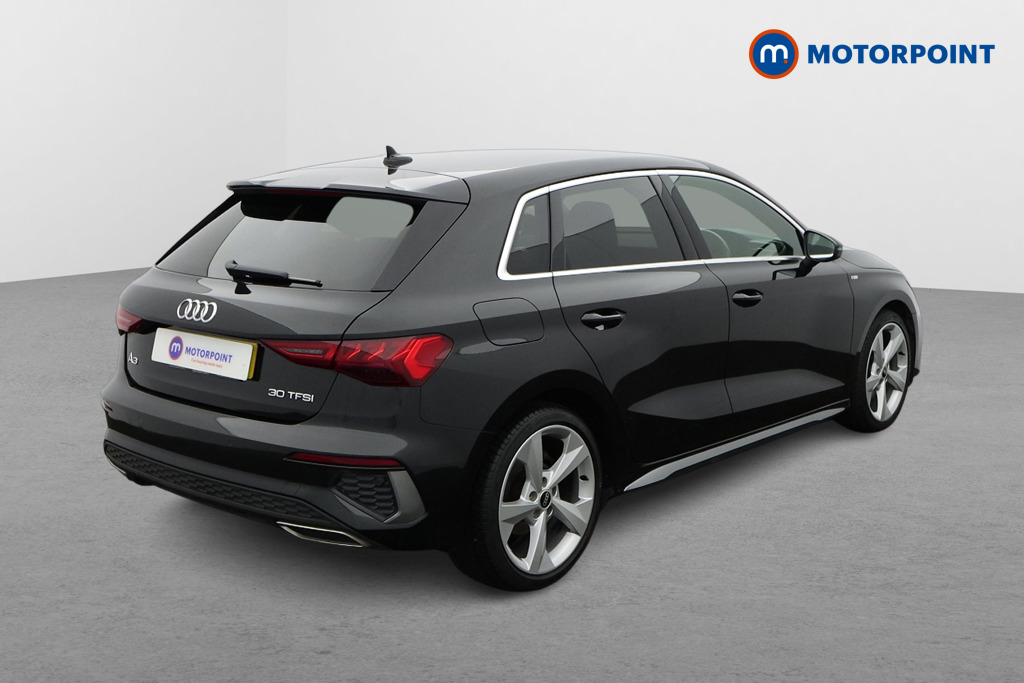 Audi A3 S Line Manual Petrol Hatchback - Stock Number (1605088) - Drivers side rear corner