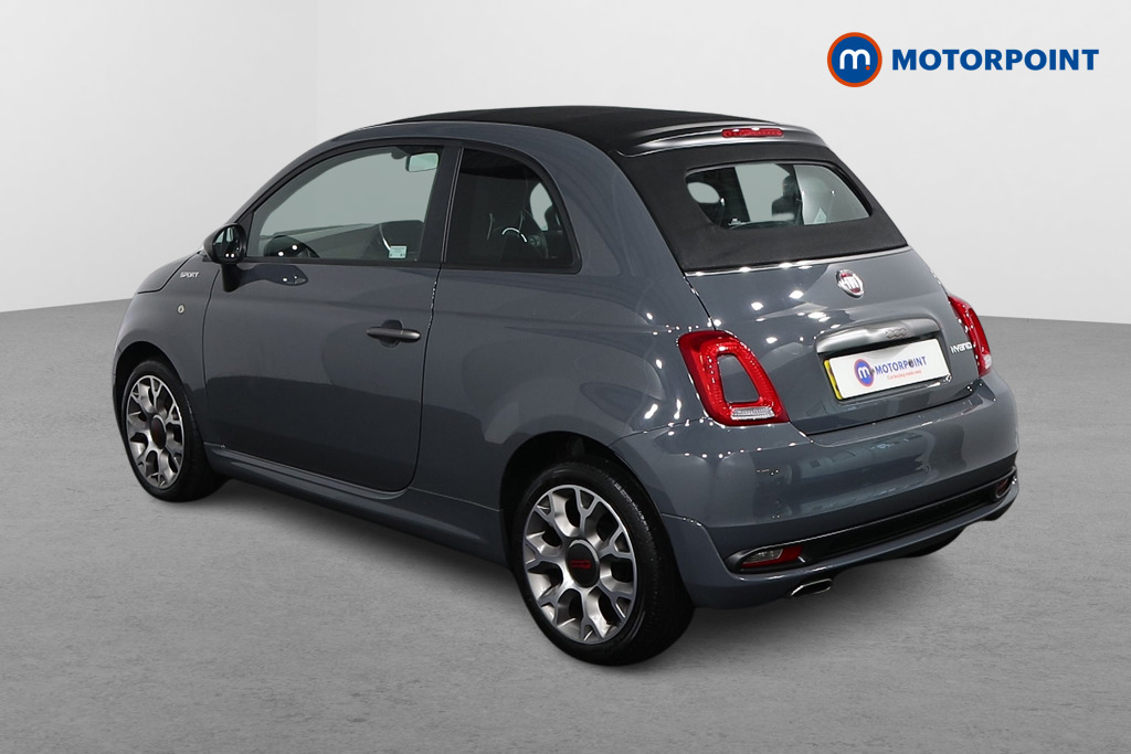Fiat 500 Sport Manual Petrol Convertible - Stock Number (1609279) - Passenger side rear corner