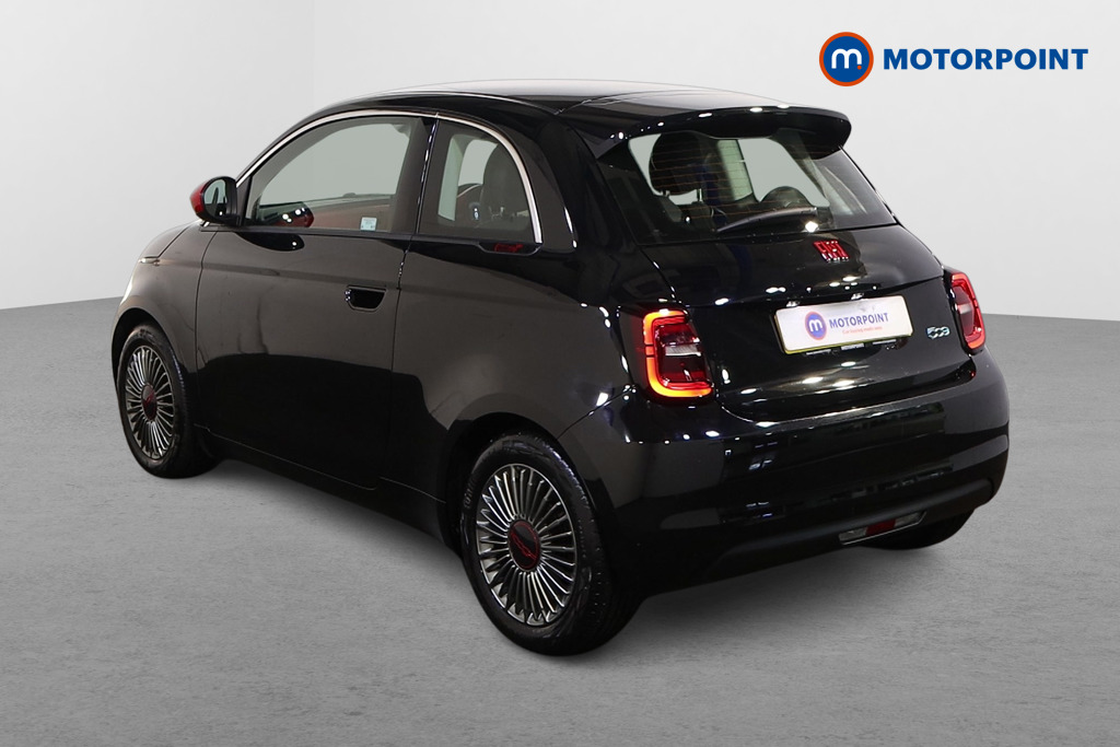 Fiat 500 RED Automatic Electric Hatchback - Stock Number (1606975) - Passenger side rear corner