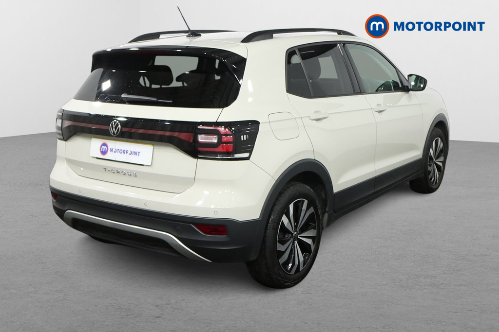 Volkswagen T-Cross Black Edition Manual Petrol SUV - Stock Number (1611058) - Drivers side rear corner