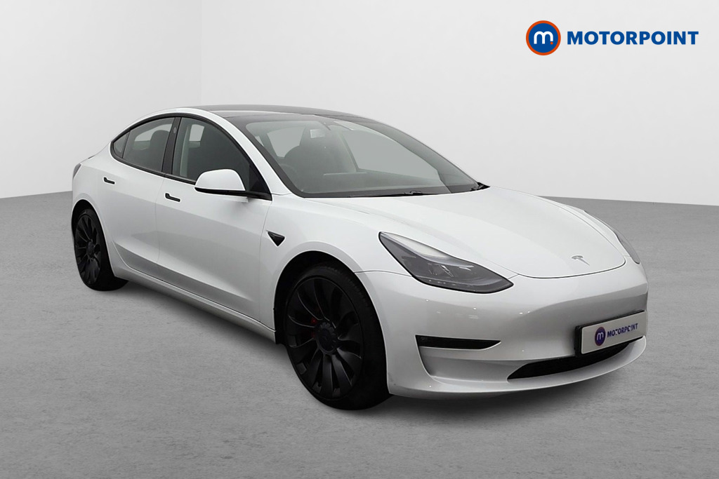 Tesla Model 3 Performance Automatic Electric Saloon - Stock Number (1609796) - Drivers side front corner
