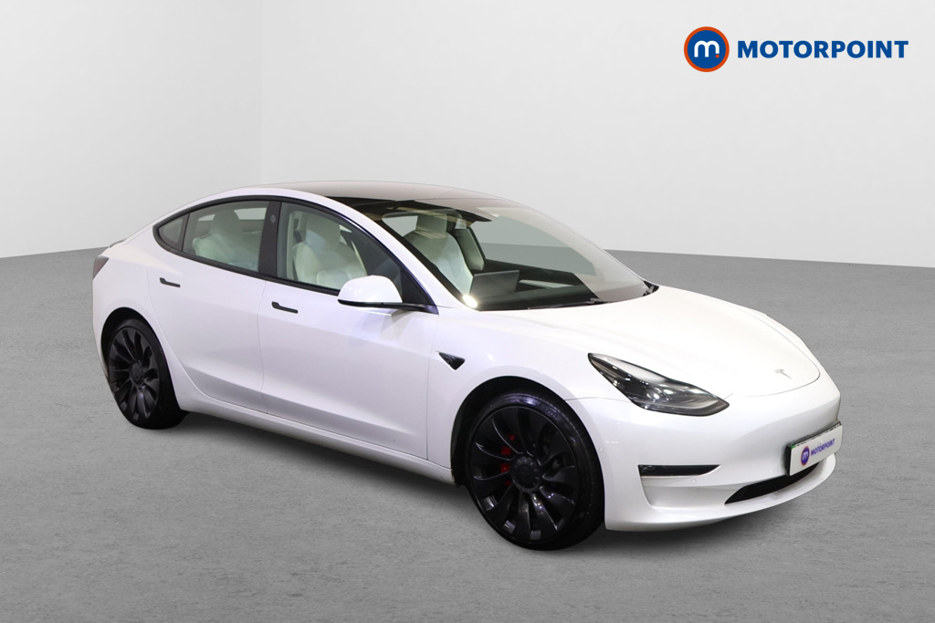 Tesla Model 3 Performance Automatic Electric Saloon - Stock Number (1612126) - Drivers side front corner