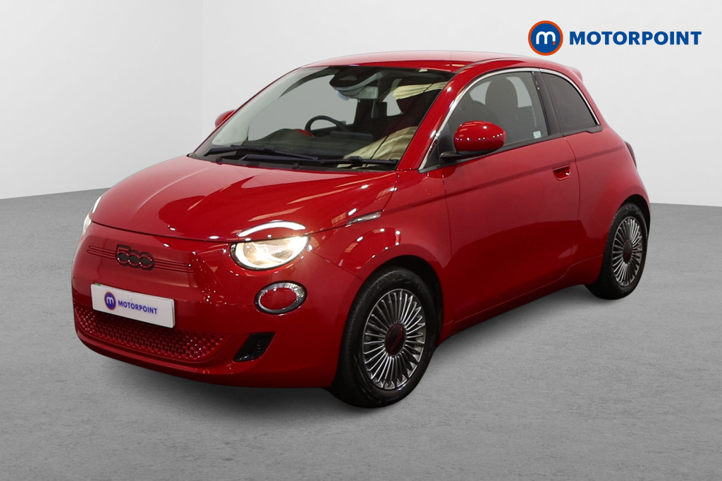 Fiat 500 RED Automatic Electric Hatchback - Stock Number (1616627) - Passenger side front corner
