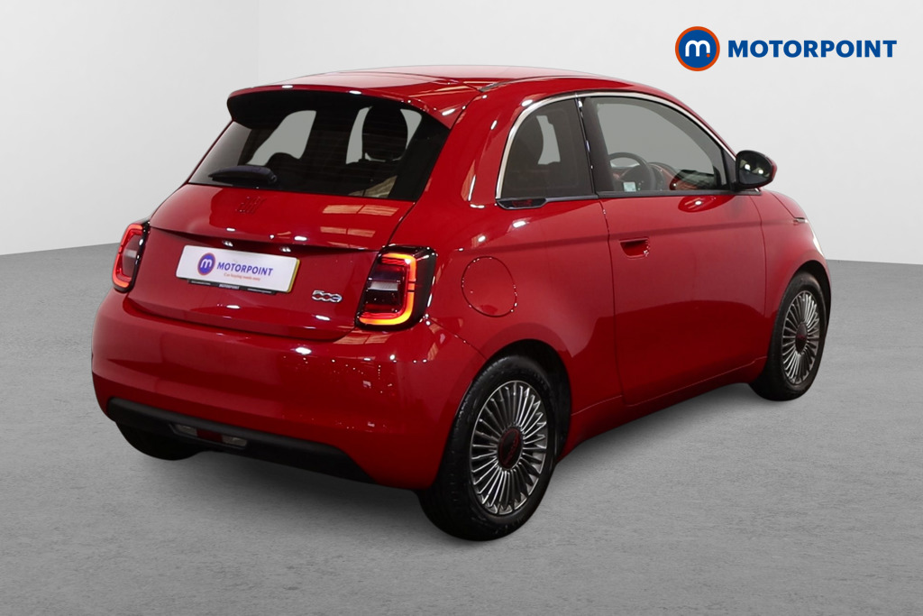Fiat 500 RED Automatic Electric Hatchback - Stock Number (1616627) - Drivers side rear corner