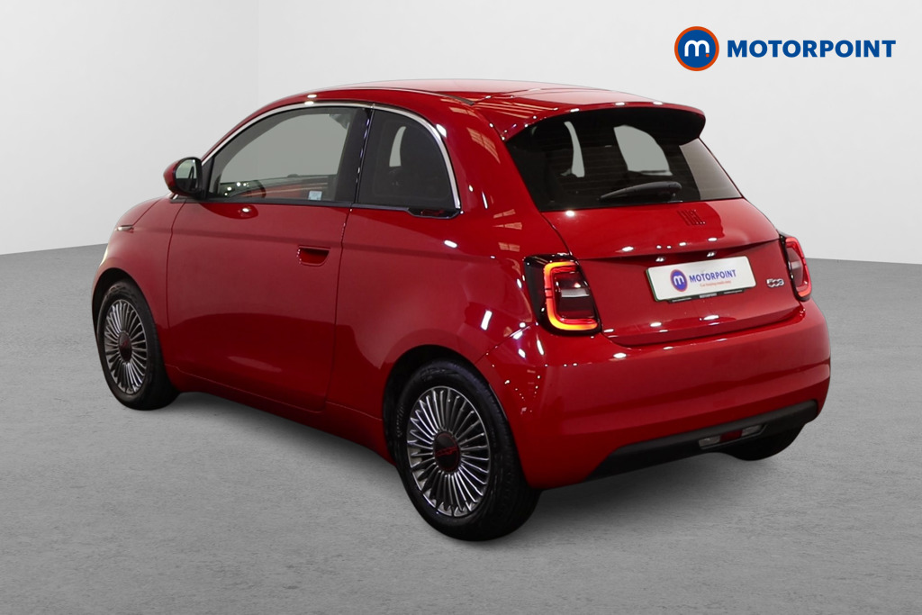 Fiat 500 RED Automatic Electric Hatchback - Stock Number (1616627) - Passenger side rear corner
