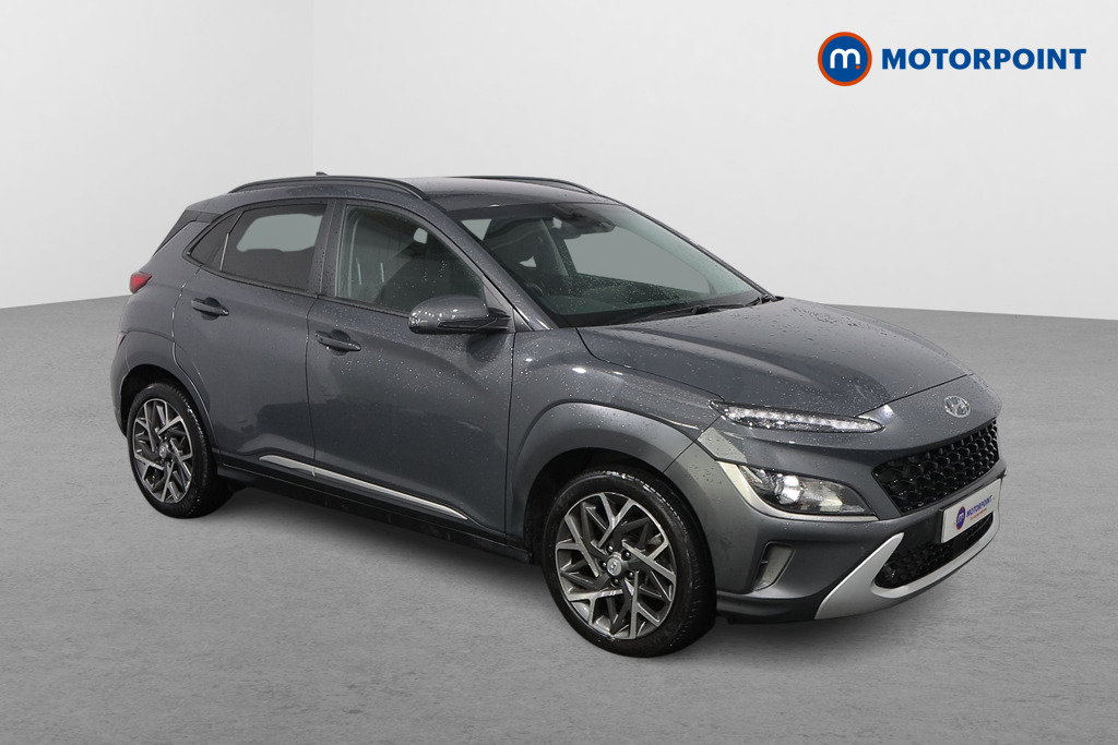 Hyundai Kona Premium Automatic Petrol-Electric Hybrid SUV - Stock Number (1617642) - Drivers side front corner