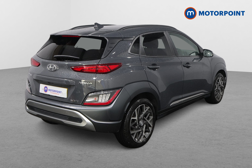 Hyundai Kona Premium Automatic Petrol-Electric Hybrid SUV - Stock Number (1617642) - Drivers side rear corner