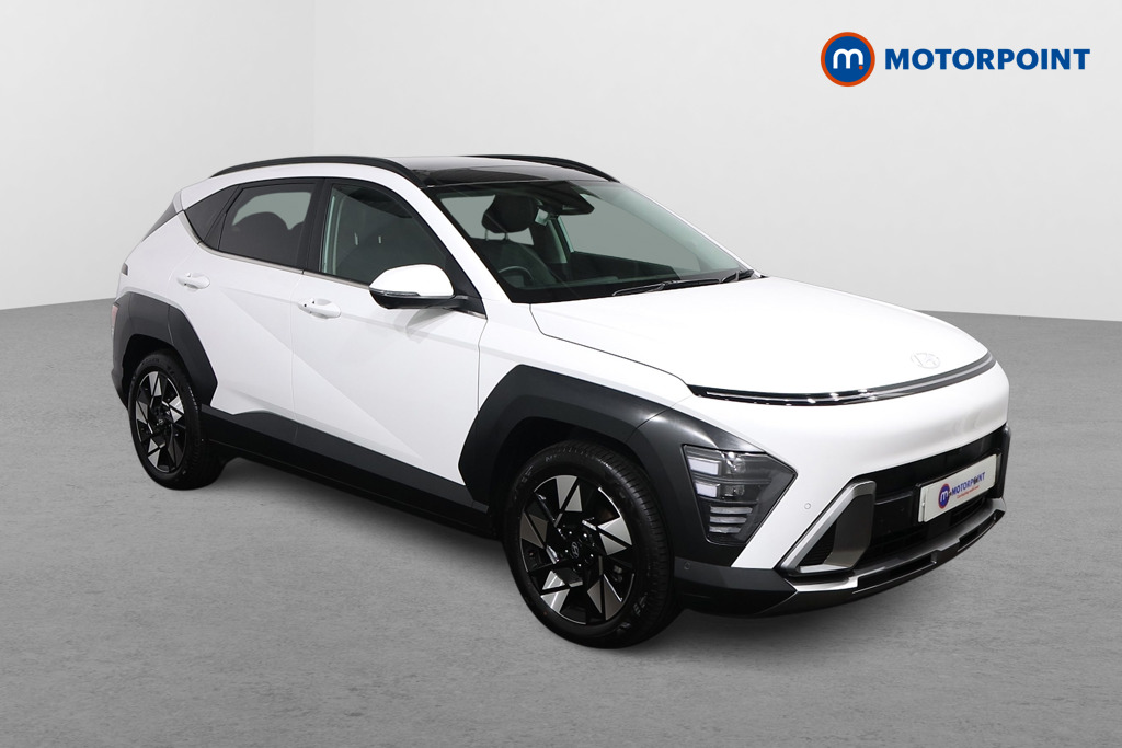 Hyundai Kona Ultimate Automatic Petrol-Electric Hybrid SUV - Stock Number (1618266) - Drivers side front corner