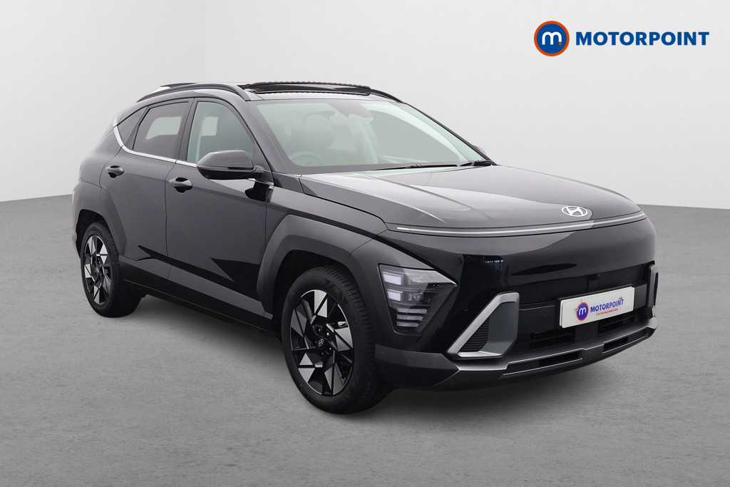 Hyundai Kona Ultimate Automatic Petrol-Electric Hybrid SUV - Stock Number (1618320) - Drivers side front corner