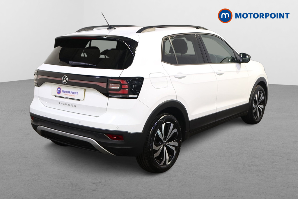 Volkswagen T-Cross Black Edition Manual Petrol SUV - Stock Number (1621423) - Drivers side rear corner