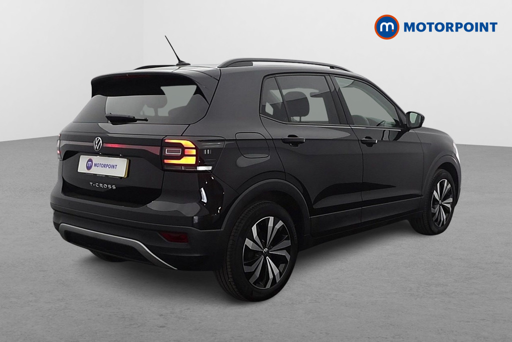 Volkswagen T-Cross Black Edition Manual Petrol SUV - Stock Number (1622525) - Drivers side rear corner