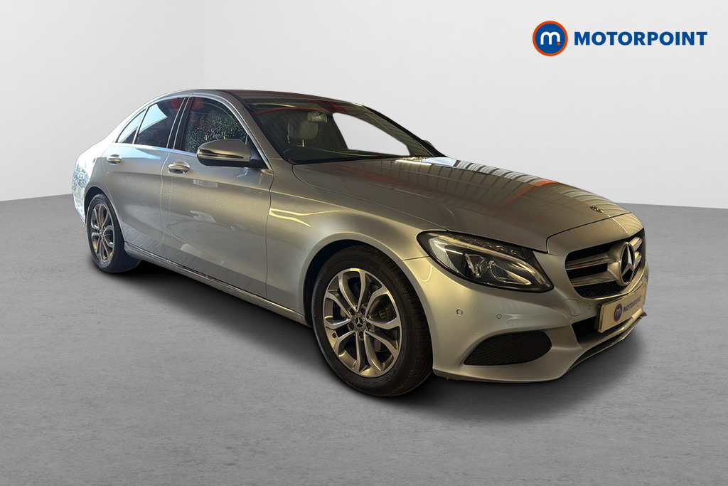 Mercedes-Benz C Class Sport Manual Petrol Saloon - Stock Number (1628837) - Drivers side front corner