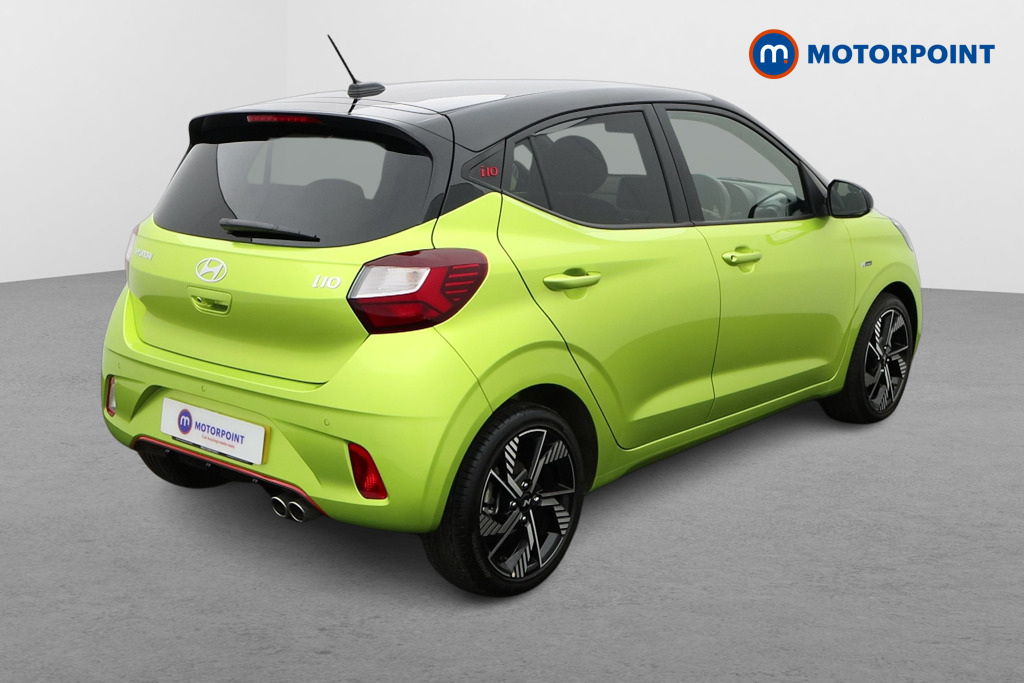 Hyundai I10 N Line Manual Petrol Hatchback - Stock Number (1629280) - Drivers side rear corner