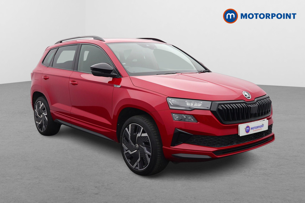 Skoda Karoq Sportline Automatic Petrol SUV - Stock Number (1612790) - Drivers side front corner