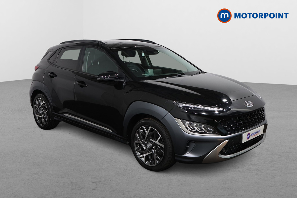 Hyundai Kona Ultimate Automatic Petrol-Electric Hybrid SUV - Stock Number (1624765) - Drivers side front corner