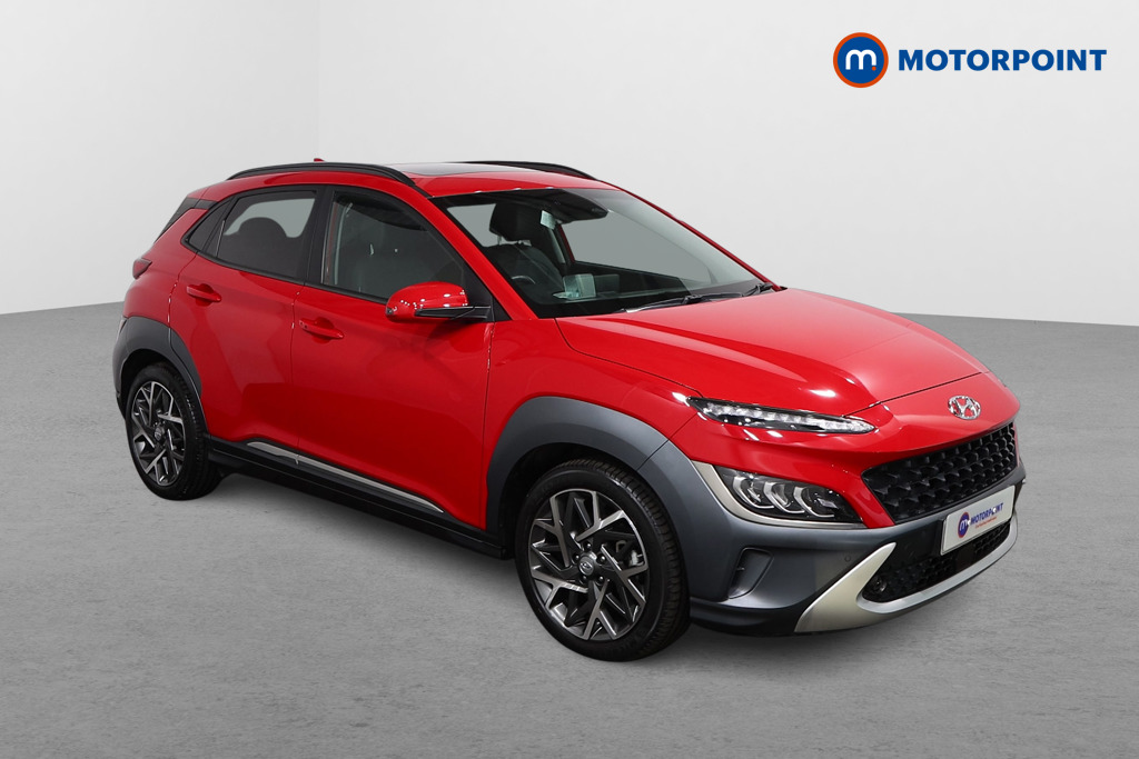 Hyundai Kona Ultimate Automatic Petrol-Electric Hybrid SUV - Stock Number (1628782) - Drivers side front corner