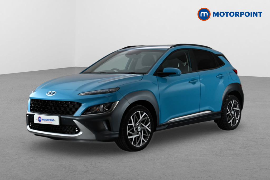 Hyundai Kona Premium Automatic Petrol-Electric Hybrid SUV - Stock Number (1625590) - Passenger side front corner