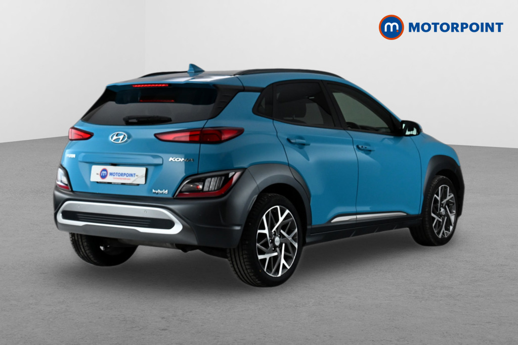 Hyundai Kona Premium Automatic Petrol-Electric Hybrid SUV - Stock Number (1625590) - Drivers side rear corner