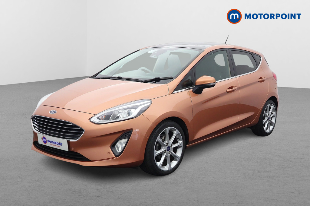 Ford Fiesta Titanium B-Pluso Play Automatic Petrol Hatchback - Stock Number (1632283) - Passenger side front corner