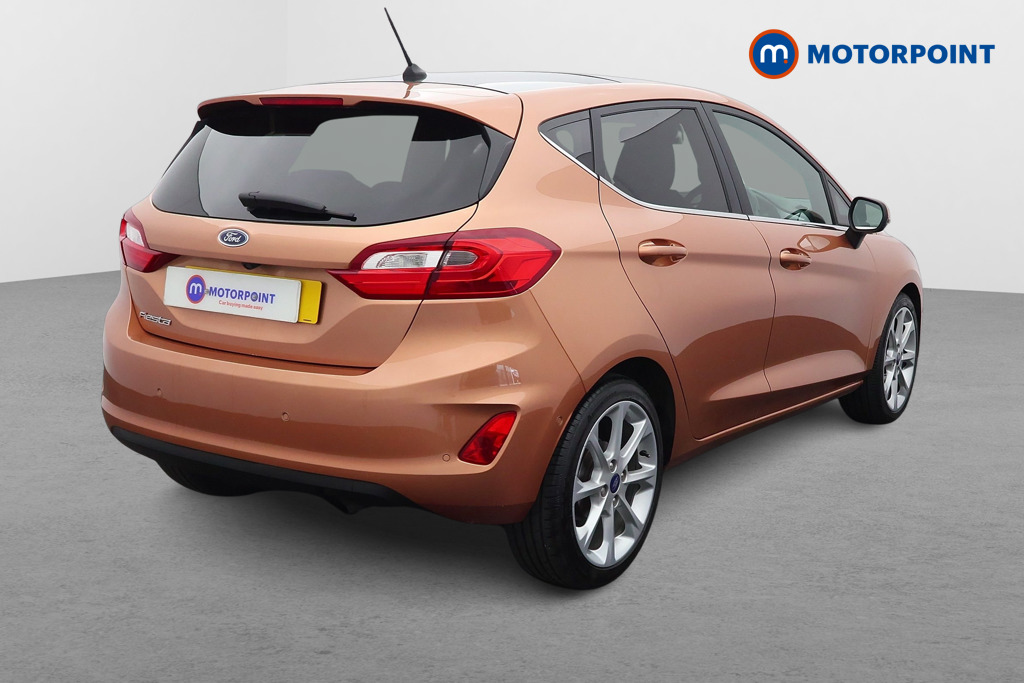 Ford Fiesta Titanium B-Pluso Play Automatic Petrol Hatchback - Stock Number (1632283) - Drivers side rear corner