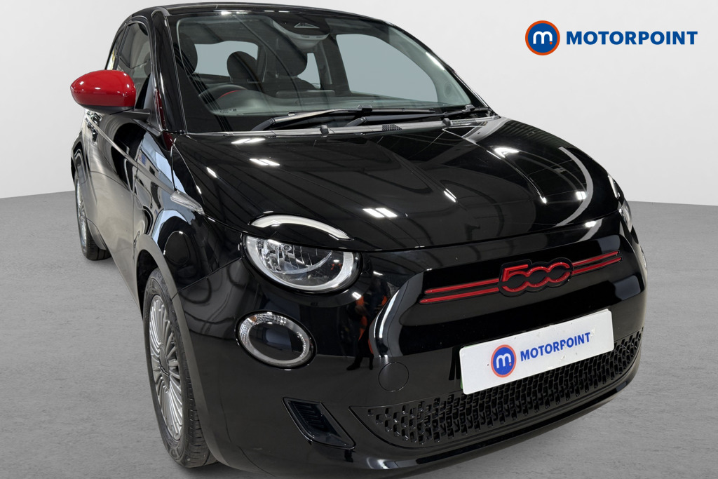 Fiat 500 RED Automatic Electric Hatchback - Stock Number (1627673) - Drivers side front corner