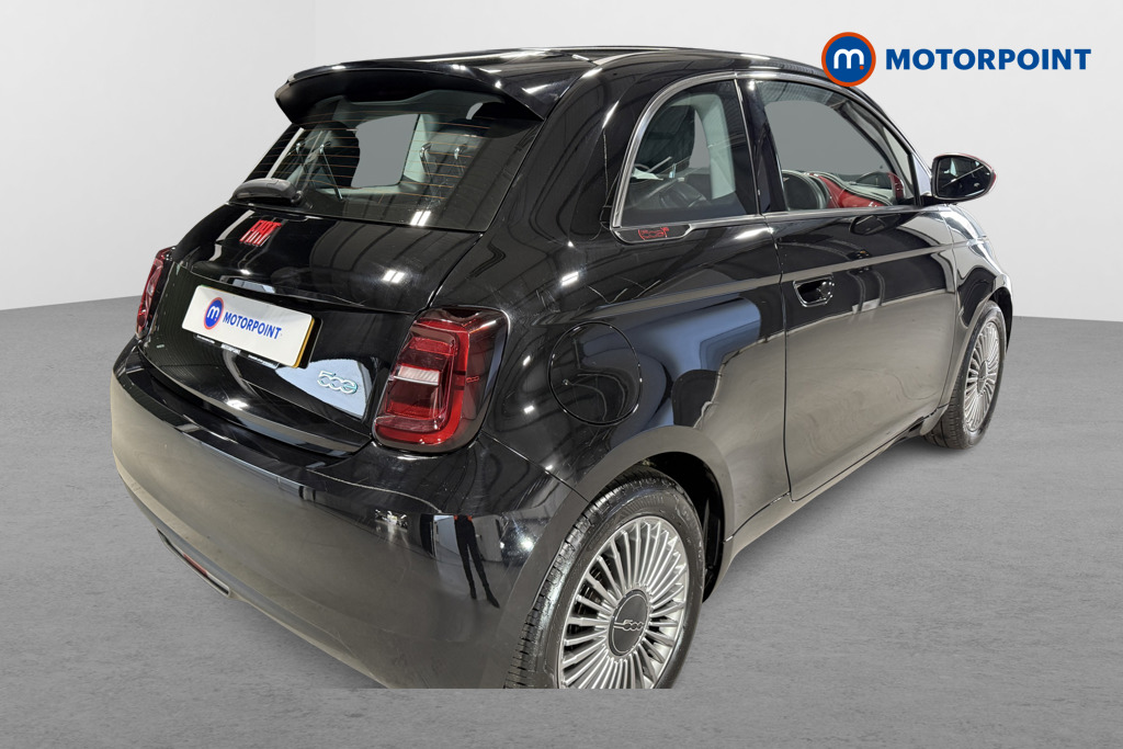 Fiat 500 RED Automatic Electric Hatchback - Stock Number (1627673) - Drivers side rear corner