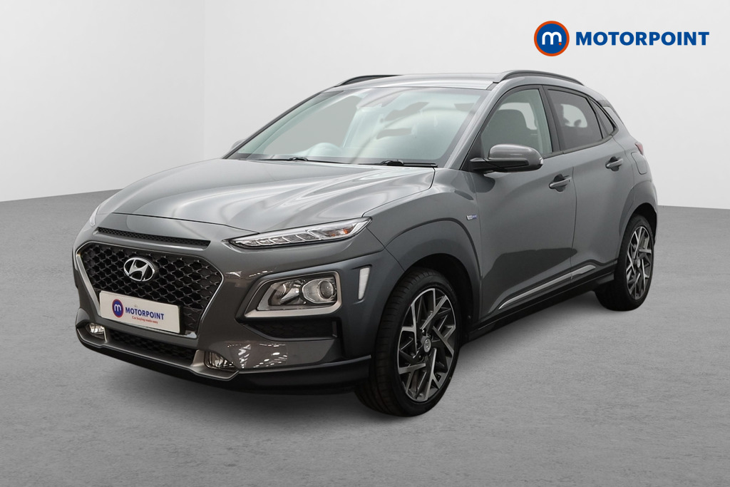 Hyundai Kona Premium Automatic Petrol-Electric Hybrid SUV - Stock Number (1628401) - Passenger side front corner