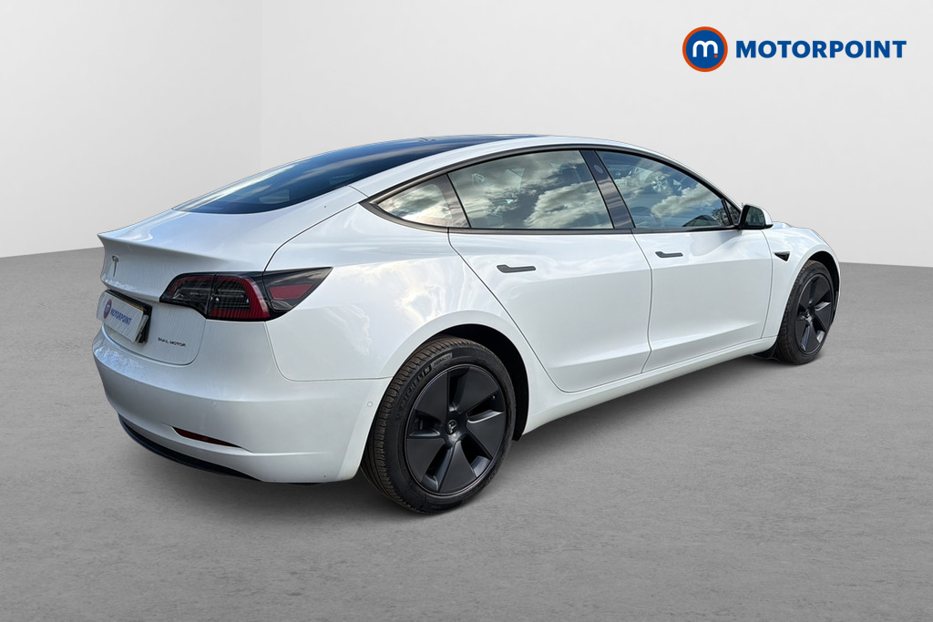 Tesla Model 3 Long Range Automatic Electric Saloon - Stock Number (1634787) - Passenger side rear corner