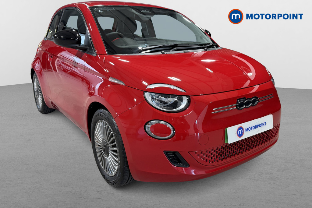 Fiat 500 RED Automatic Electric Hatchback - Stock Number (1627337) - Drivers side front corner
