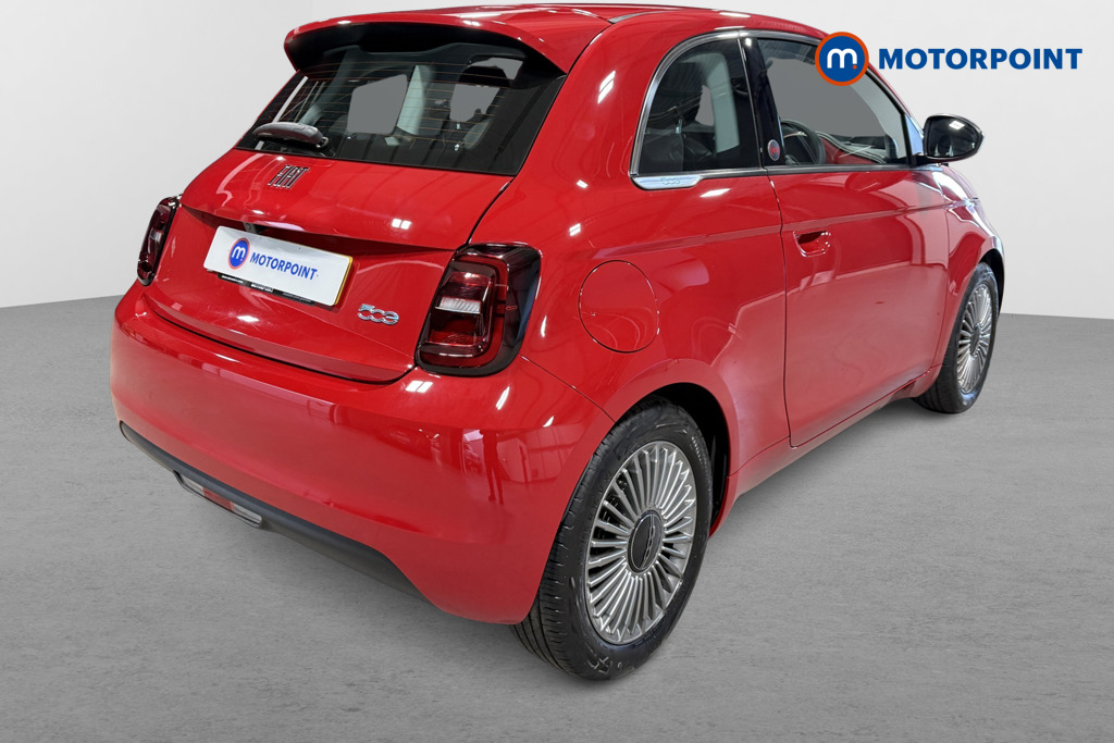 Fiat 500 RED Automatic Electric Hatchback - Stock Number (1627337) - Drivers side rear corner