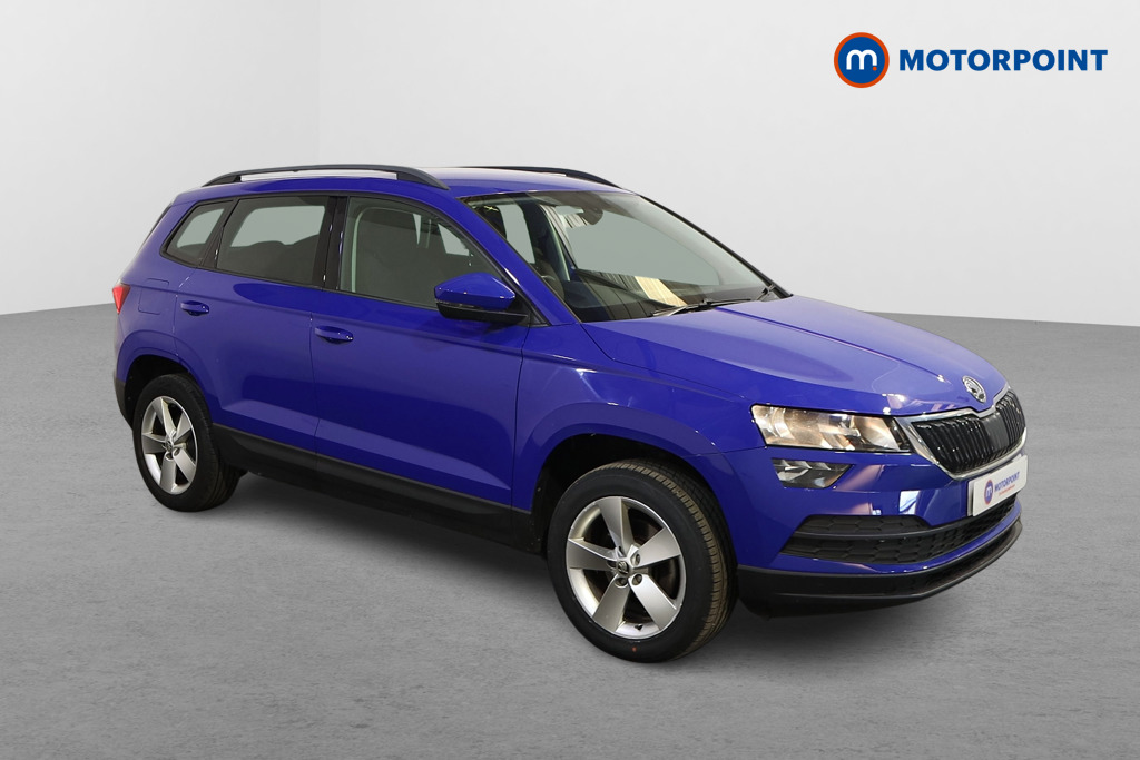 Skoda Karoq SE Manual Petrol SUV - Stock Number (1619379) - Drivers side front corner