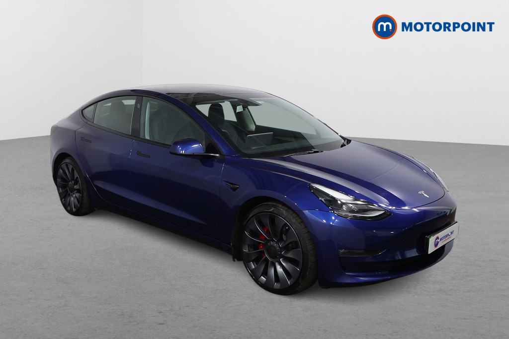 Tesla Model 3 Performance Automatic Electric Saloon - Stock Number (1634167) - Drivers side front corner