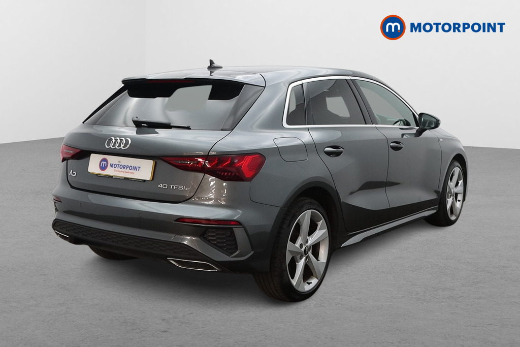 Audi A3 S Line Automatic Petrol Plug-In Hybrid Hatchback - Stock Number (1629030) - Drivers side rear corner
