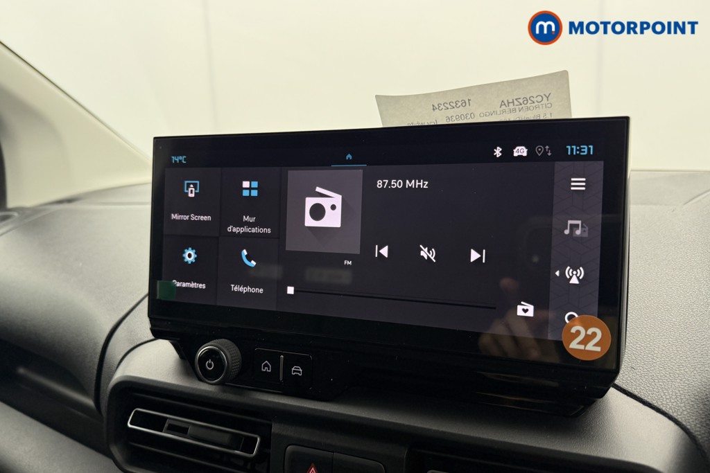 Citroen Berlingo Enterprise Manual Diesel Panel Van - Stock Number (1632234) - 2nd supplementary image