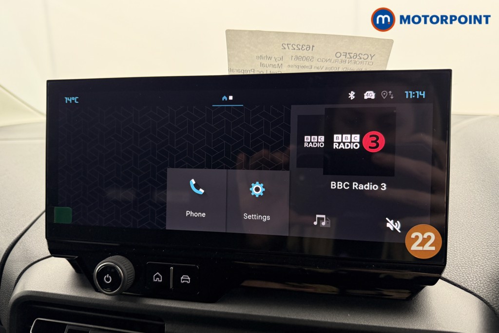 Citroen Berlingo Enterprise Manual Diesel Panel Van - Stock Number (1632272) - 2nd supplementary image