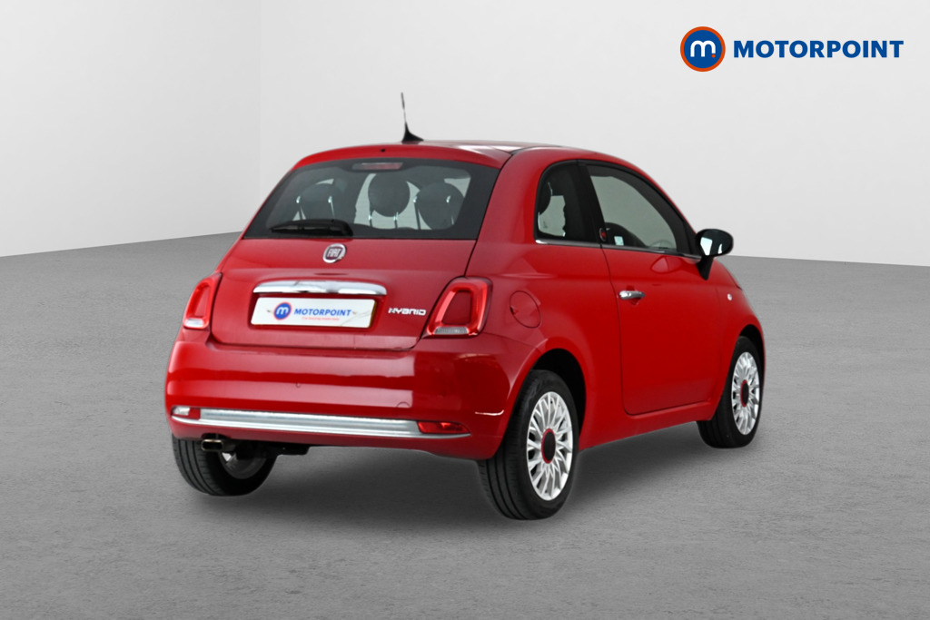 Fiat 500 RED Manual Petrol Hatchback - Stock Number (1632290) - Passenger side rear corner