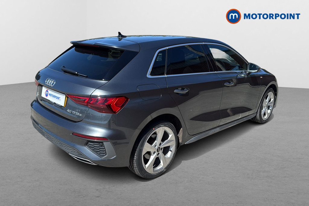 Audi A3 S Line Automatic Petrol Plug-In Hybrid Hatchback - Stock Number (1630906) - Passenger side rear corner