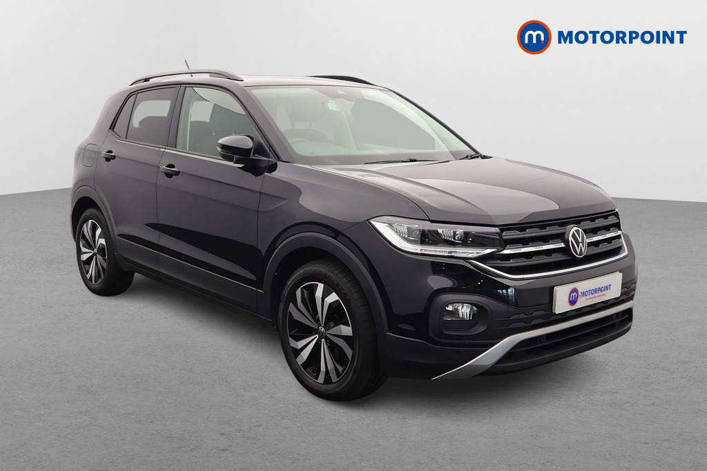 Volkswagen T-Cross Black Edition Manual Petrol SUV - Stock Number (1637535) - Drivers side front corner