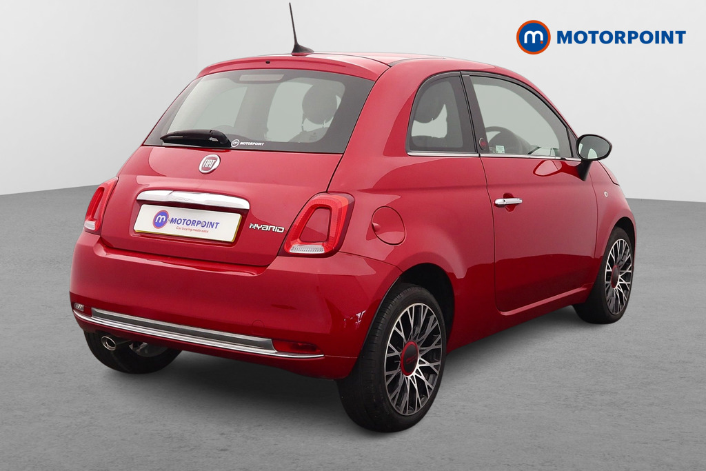 Fiat 500 RED Manual Petrol Hatchback - Stock Number (1634137) - Drivers side rear corner