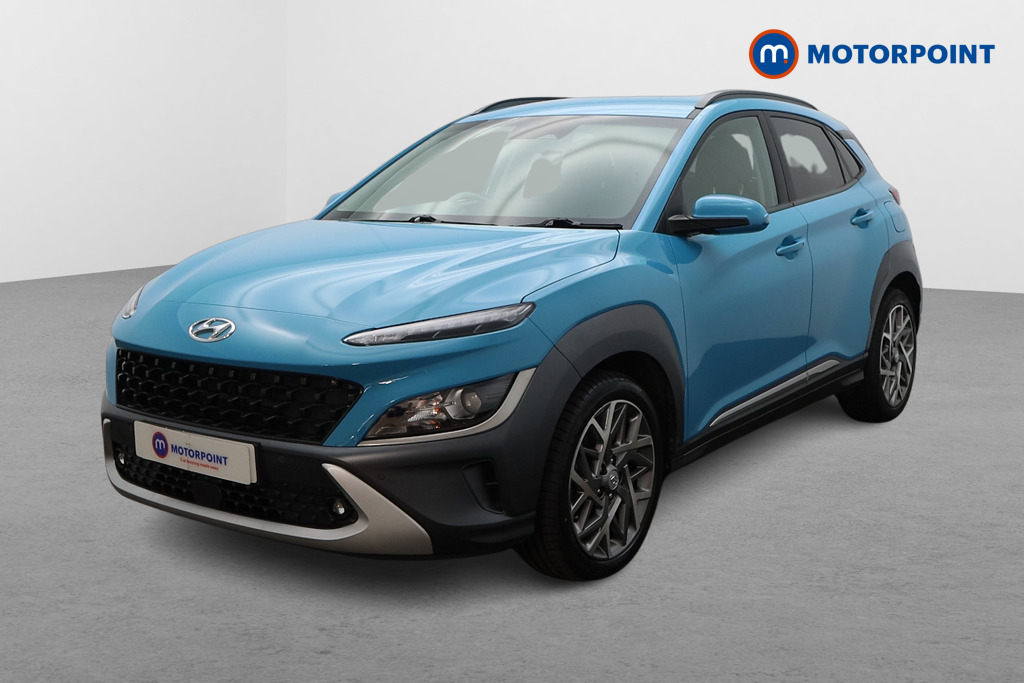 Hyundai Kona Premium Automatic Petrol-Electric Hybrid SUV - Stock Number (1635077) - Passenger side front corner