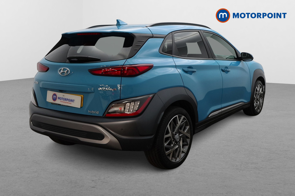 Hyundai Kona Premium Automatic Petrol-Electric Hybrid SUV - Stock Number (1635077) - Drivers side rear corner