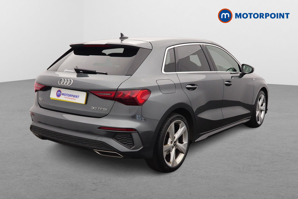 Audi A3 S Line Manual Petrol Hatchback - Stock Number (1637099) - Drivers side rear corner